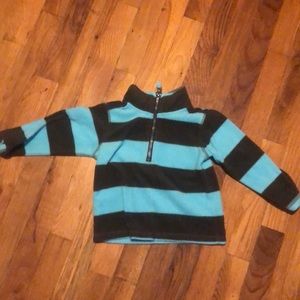 Blue and gray fleece